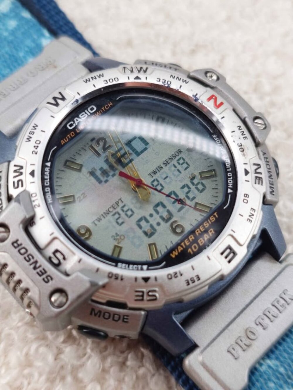 Casio ProTrek Men's Watch PRT-50 Ana-Digi Digital Vintage Outdoor New Battery